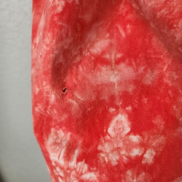 TAZ x VINTAGE 90's tie dye red tee single stitch tasmanian devil size XL - Picture 6 of 9